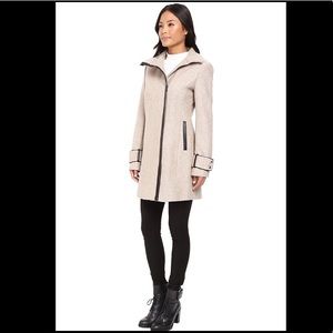 Calvin Klein Twill Wool Coat